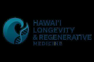 Hawai'i Longevity & Regenerative Medicine logo with teal wave and DNA helix design
